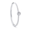 Roulette Flip White Gold Diamond Bangle