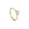 Boodles Brilliance Yellow Gold Diamond Engagement Ring 0.5 Carat