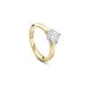 Boodles Brilliance Yellow Gold Diamond Engagement Ring 0.9 Carat FVVS2