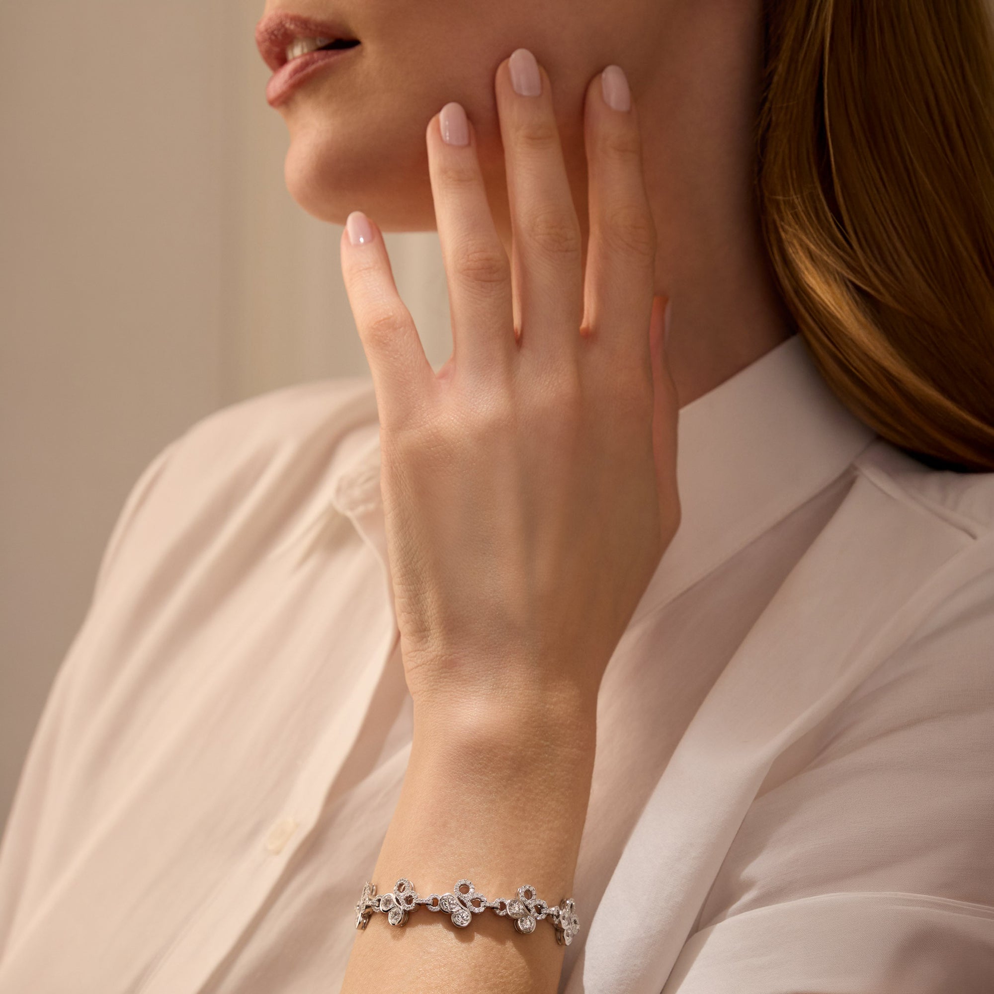 Be Boodles Mega Platinum Diamond Bracelet