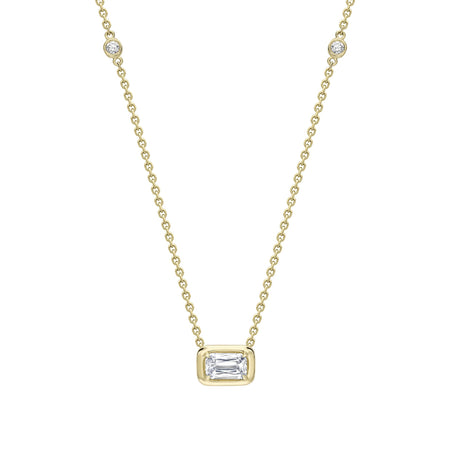Florentine Ashoka Diamond Yellow Gold Pendant