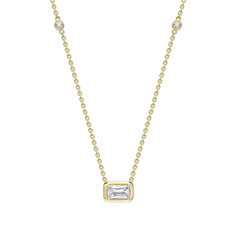 Florentine Ashoka Diamond Yellow Gold Pendant