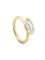 Florentine Large Marquise Yellow Gold Ring