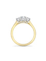 Trilogy Ashoka Cut Diamond Yellow Gold Engagement Ring