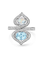 Woodland Aquamarine White Gold Ring