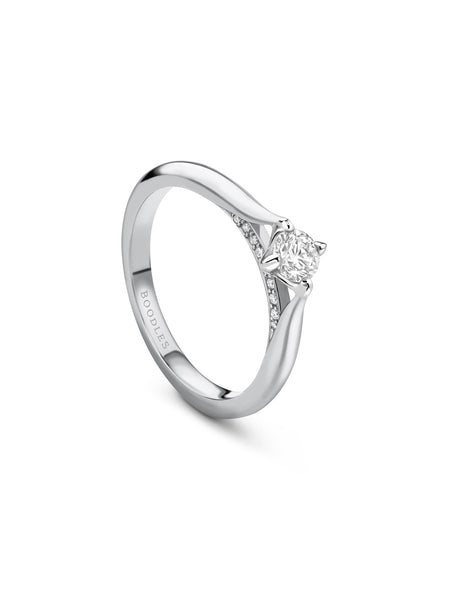 Boodles Brilliance Platinum Diamond Engagement Ring 0.25 Carat