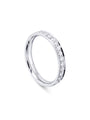 Classic Large Platinum Diamond Wedding Ring