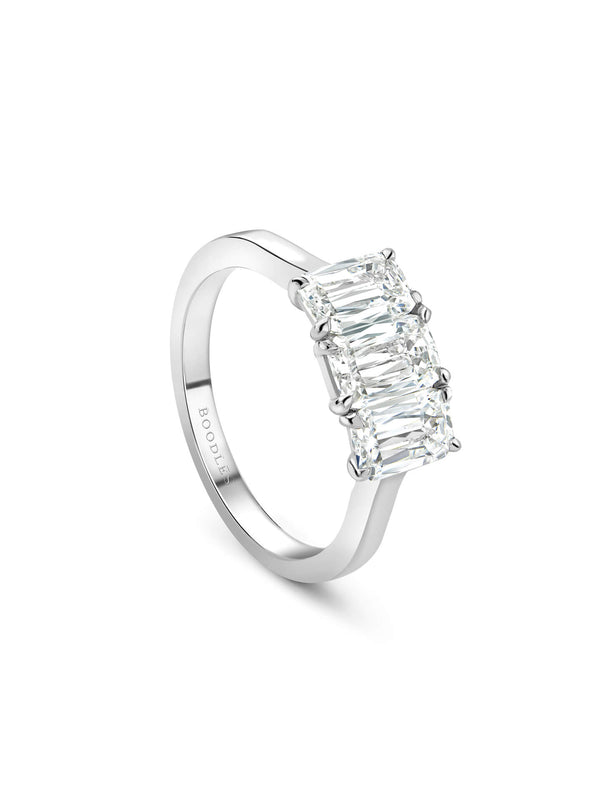 Trilogy Ashoka Cut Platinum Diamond Engagement Ring