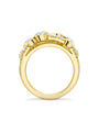 Waterfall Medium Yellow Gold Diamond Ring