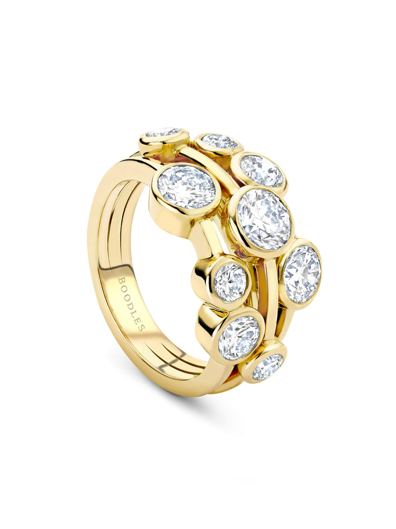 Raindance Medium Yellow Gold Diamond Ring