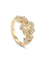 Blossom Triple Yellow Gold Diamond Ring