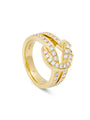 The Knot Yellow Gold Diamond Ring