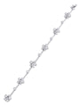 Raindance Platinum Diamond Cluster Bracelet