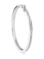 Jazz Large White Gold Diamond Bangle