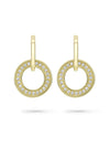 Classic Roulette Yellow Gold Diamond Earrings