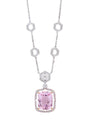 Moroccan Morganite White Gold Pendant