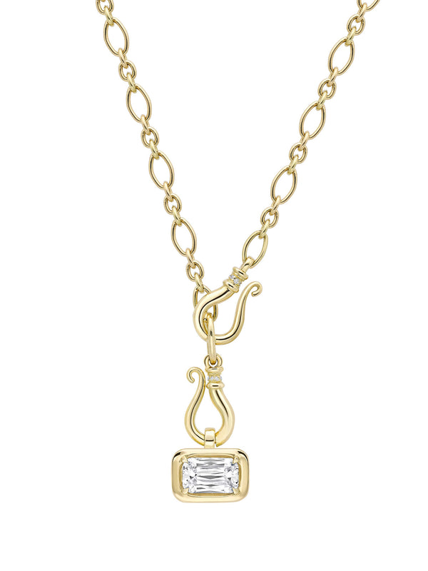 Florentine Ashoka Yellow Gold Diamond Pendant