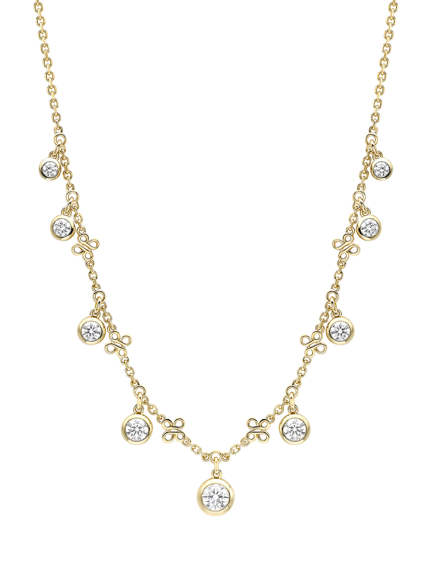 Beach Yellow Gold Diamond Necklace | Boodles