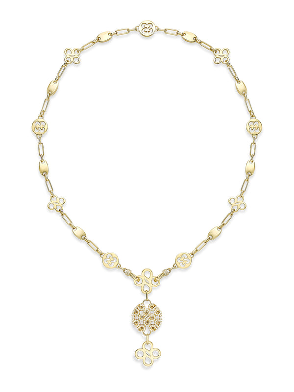 Be Boodles Bold Yellow Gold Diamond Necklace