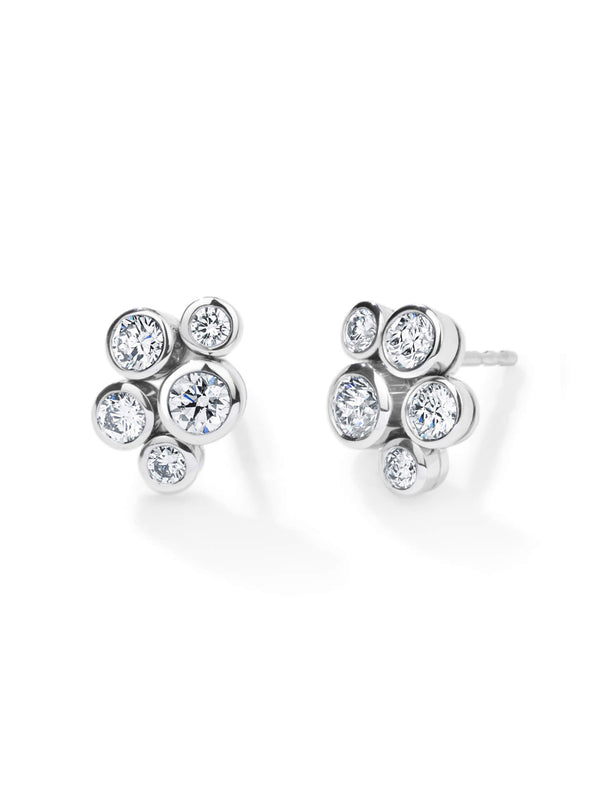 Raindance Classic Cluster Diamond Stud Earrings