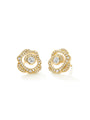 Maymay Rose Yellow Gold Diamond Earrings
