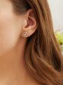Maymay Rose Diamond Rose Gold Earrings