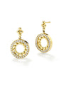 Circus Yellow Gold Diamond Drop Earrings