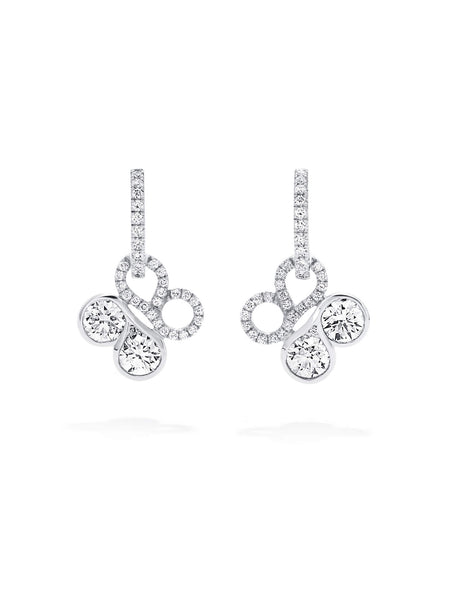Be Boodles White Gold Diamond Earrings