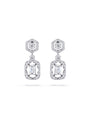 Mosaic Ashoka Platinum Diamond Drop Earrings
