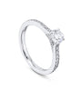 Harmony Round Brilliant Platinum Diamond Ring 0.5 carat (approx.)