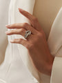 The Knot Medium White Gold Diamond Ring