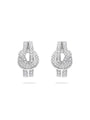 The Knot White Gold Diamond Earrings