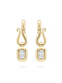 Florentine Ashoka Yellow Gold Diamond Earrings