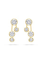 Raindance Large Detachable Double Drop Yellow Gold Earrings