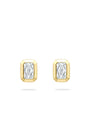 Florentine Ashoka Yellow Gold Diamond Earrings