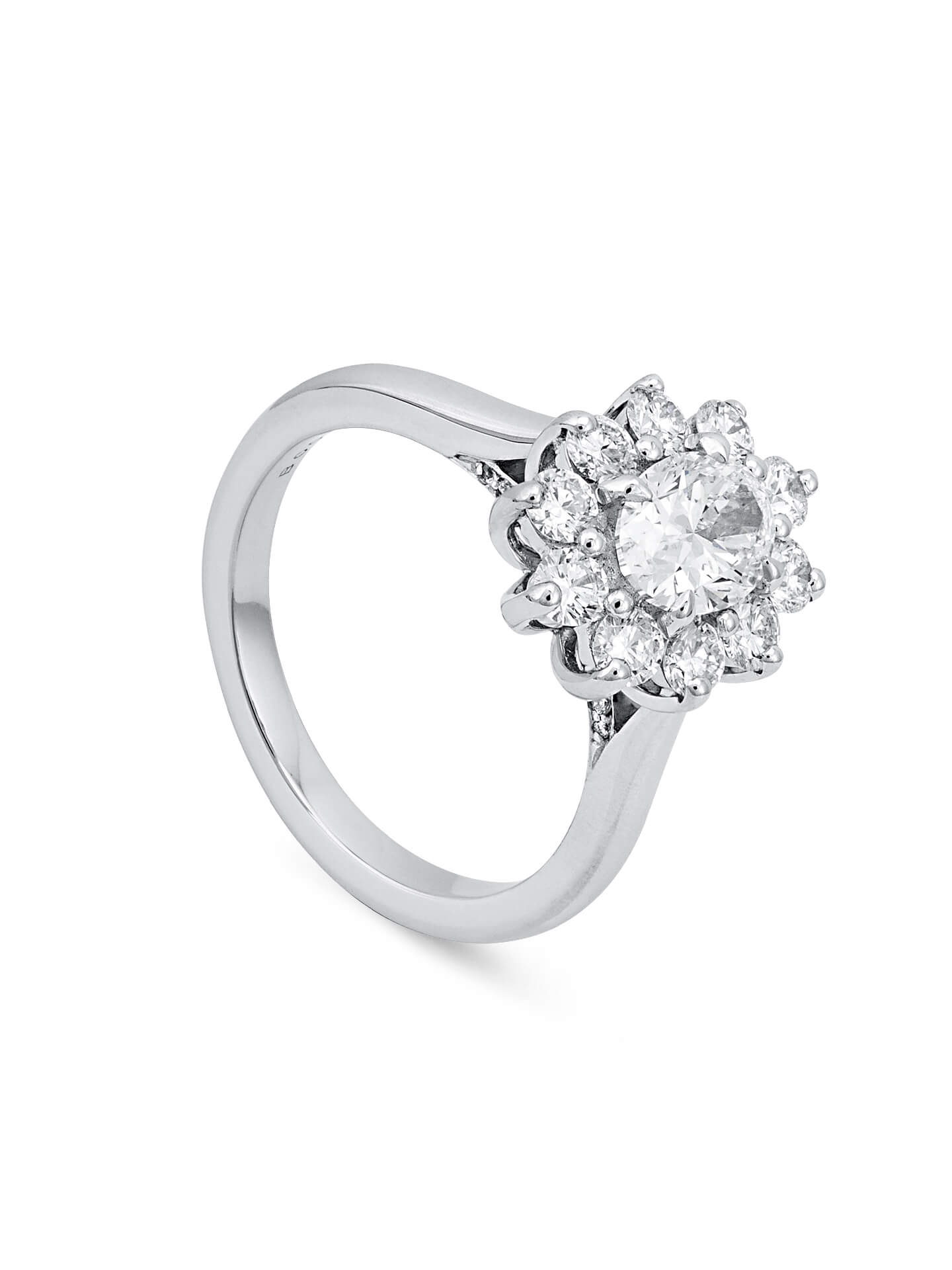 Classic Oval Diamond Cluster Ring | Boodles