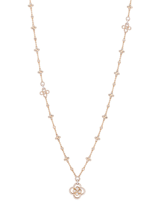 Be Boodles Long Rose Gold Necklace