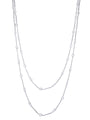 Raindance Double Row Long Diamond Necklace