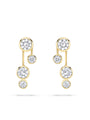 Raindance Detachable Double Drop Yellow Gold Earrings