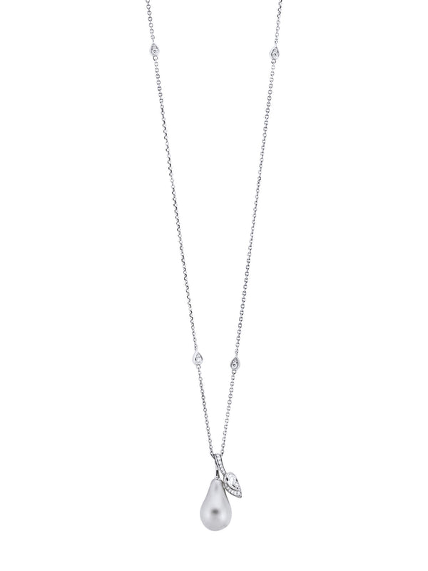 Orchard Large White Gold Pendant