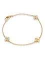 Be Boodles Yellow Gold Triple Charm Bracelet