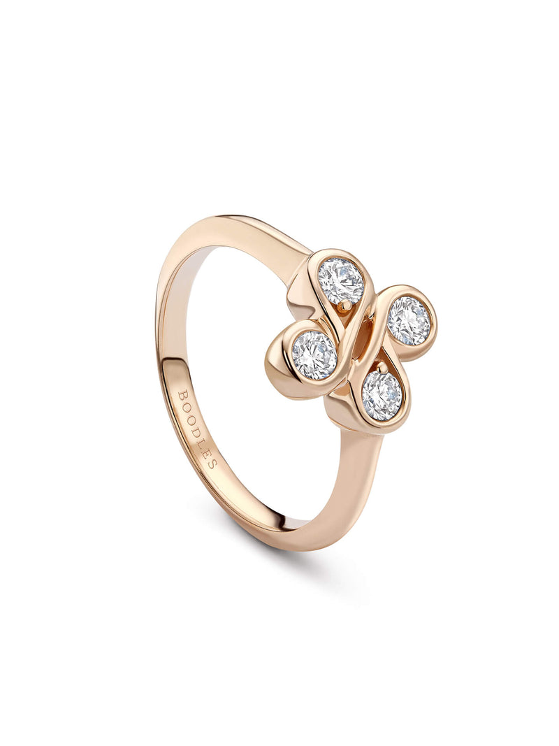 Be Boodles Classic Motif Rose Gold Ring