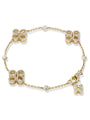 Be Boodles Multi Charm Yellow Gold Bracelet