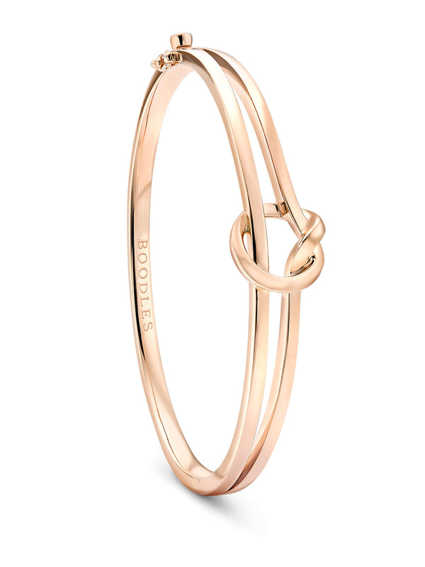 The Knot Rose Gold Bangle