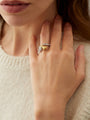 Orchard Yellow and White Gold Ring