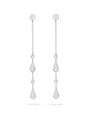 Orchard White Gold Pavé Diamond Drop Earrings