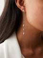 Orchard White Gold Pavé Diamond Drop Earrings