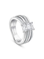 Ribbons Ashoka Platinum Diamond Ring