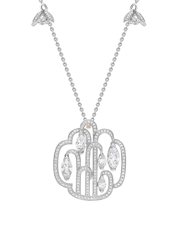 Secret Garden Diamond Platinum Pendant