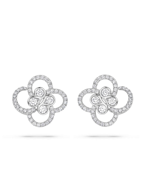 Be Boodles Platinum Diamond Earrings